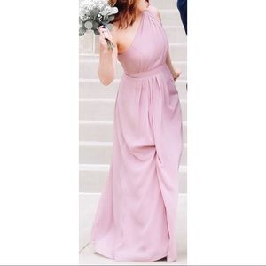 David’s Bridal Bridesmaid Dress in Dusty Rose